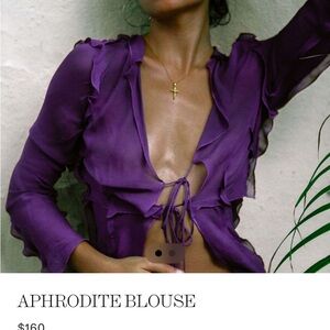 Rat and Boa brand new with tags Aphrodite blouse size small brand new - purple